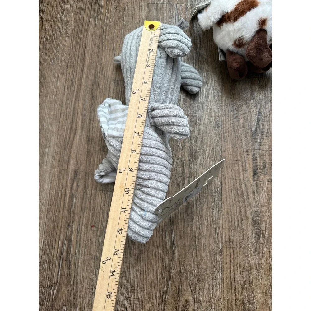 Giftable World Pet Toy Bundle‎ 12in Corduroy Elephant and 8in Spotted Cow NWT